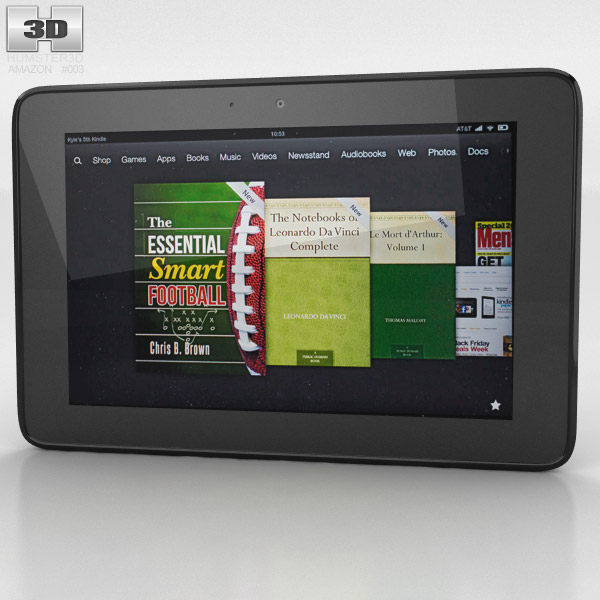 Amazon Kindle Fire HD 8.9 inches 3D model