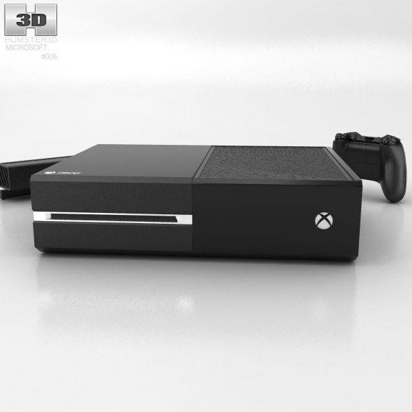 Microsoft X-Box One 720 with Kinect 3D-Modell