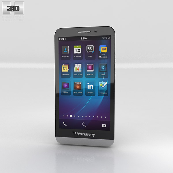 BlackBerry Z30 3D模型