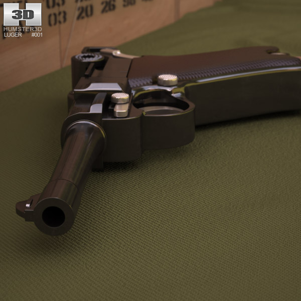Luger P08 (Parabellum) 3Dモデル