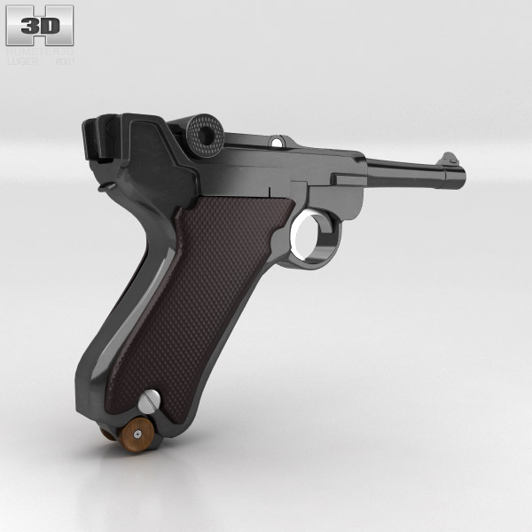 Luger P08 Parabellum 3d Model Weapon On Hum3d 8779