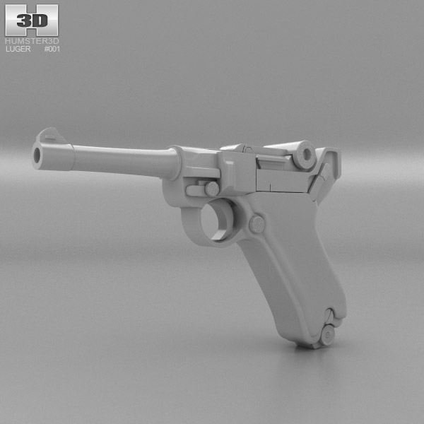 Luger P08 Parabellum 3d Model Weapon On Hum3d 1471