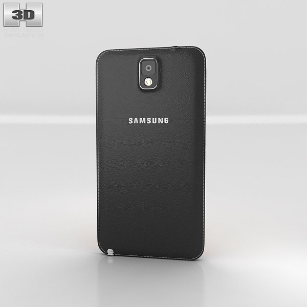Samsung Galaxy Note 3 Black 3d model