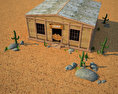 Wild West RailStation Saloon 02 Set Modelo 3d