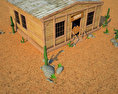 Wild West RailStation Saloon 02 Set 3D-Modell