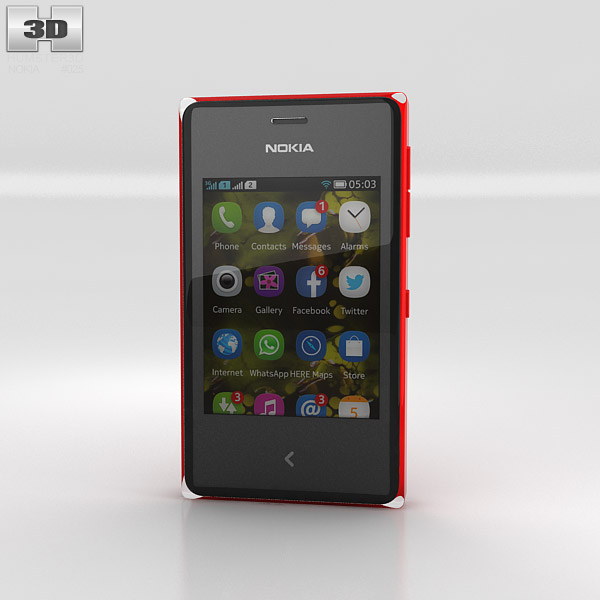Nokia Asha 500 3D模型