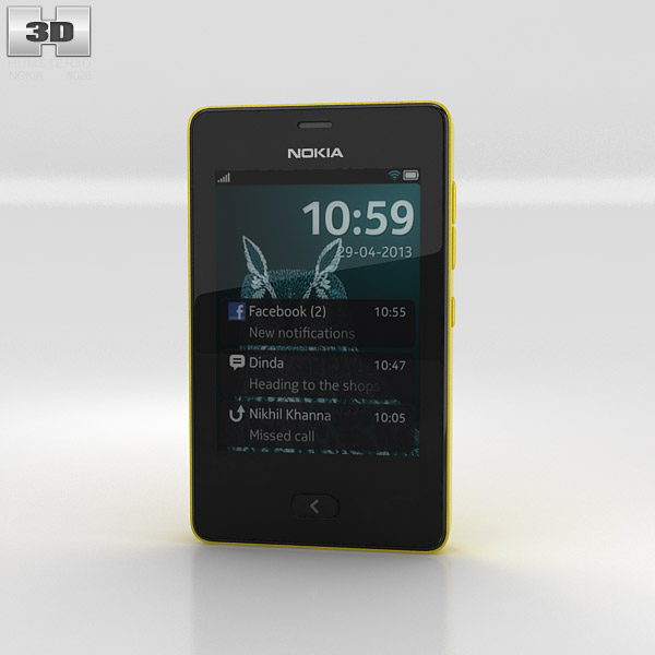Nokia Asha 501 3D模型
