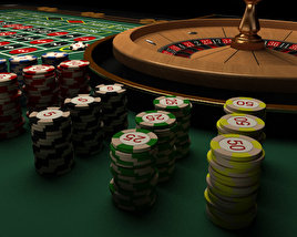 Table de roulette de casino Modèle 3D
