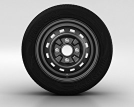 Daewoo Matiz Ruota 13 pollici 001 Modello 3D