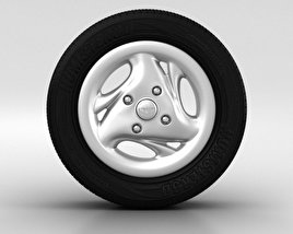 Daewoo Matiz Rueda de 13 pulgadas 003 Modelo 3D