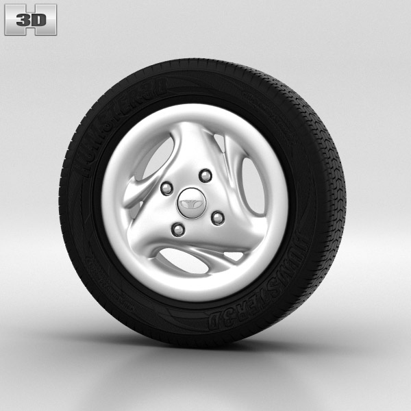 Daewoo Matiz Wheel 13 inch 003 3d model