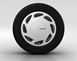 Daewoo Nexia Wheel 14 inch 002 3D model