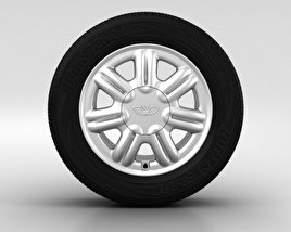Daewoo Nexia Wheel 14 inch 003 3D model