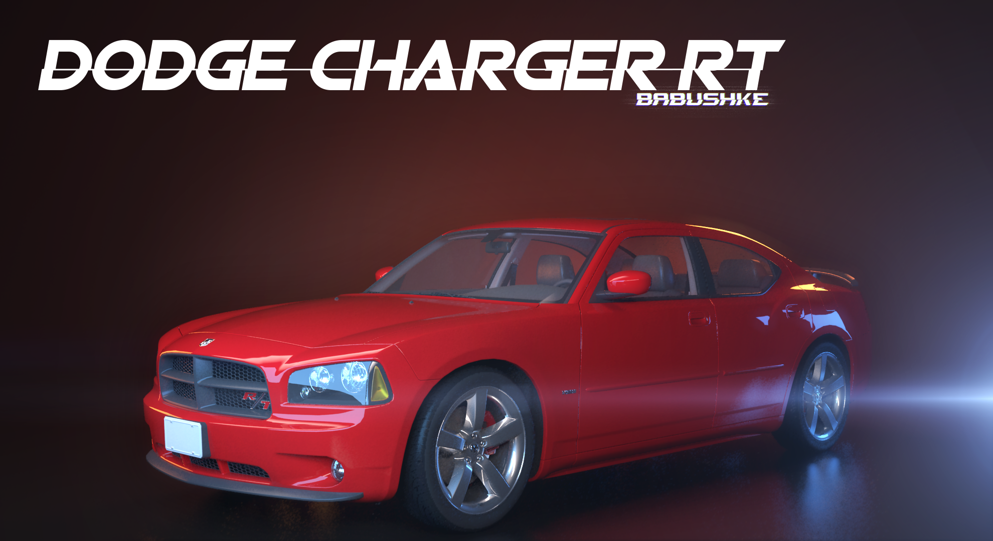 Dodge Charger RT 3d art