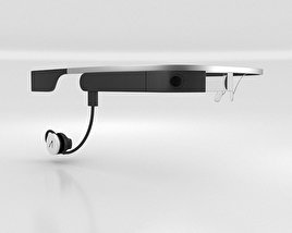 Google Glass with Mono Earbud Shale 3D 모델 