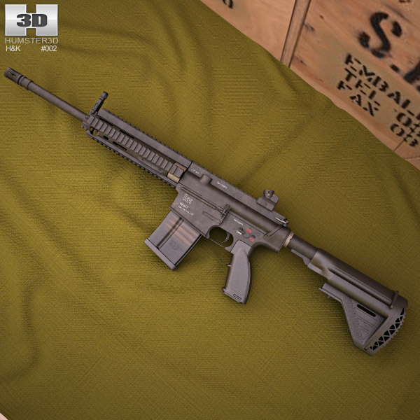 H&K HK417 3Dモデル