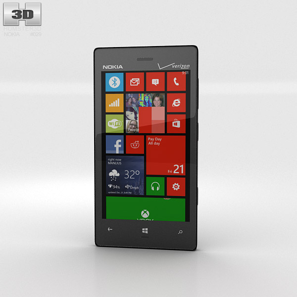 Nokia Lumia 928 3D模型