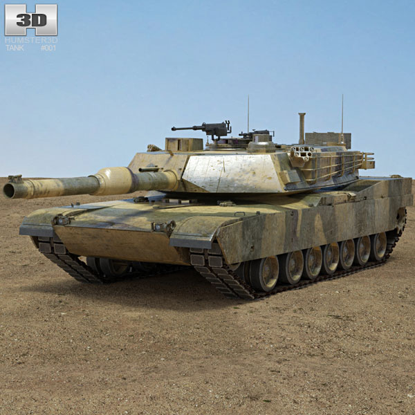 M1A2 Abrams Modelo 3D