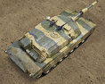M1A2 Abrams 3d model top view