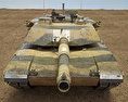 M1A2 Abrams 3D модель front view