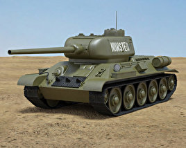 T-34-85 Modèle 3D