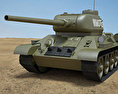 T-34-85 Modelo 3d