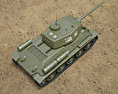 T-34-85 3d model top view