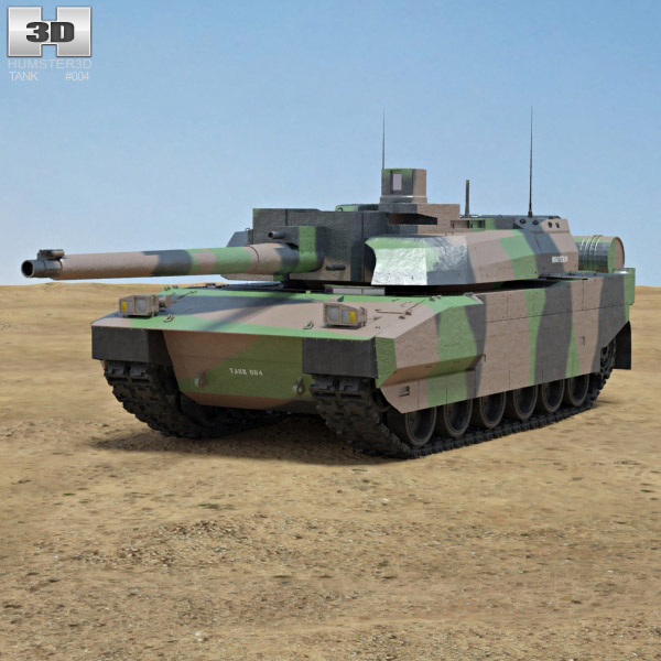 AMX-56 르클레르 3D 모델 
