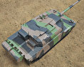 AMX-56 Leclerc Modelo 3D vista superior