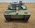 AMX-56 르클레르 3D 모델  front view