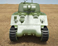 M4A2 Sherman 3d model front view