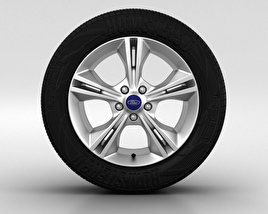 Ford Focus Ruota 16 pollici 002 Modello 3D