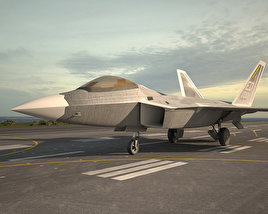 Lockheed Martin F-22 Raptor 3D model