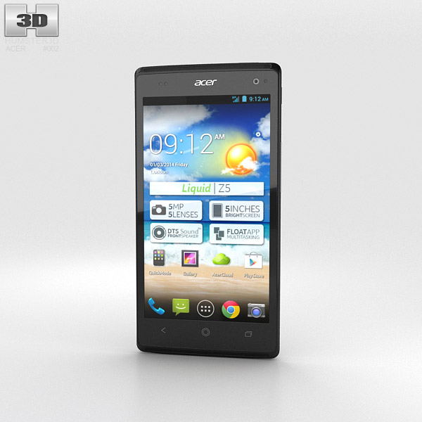 Acer Liquid Z5 3d model