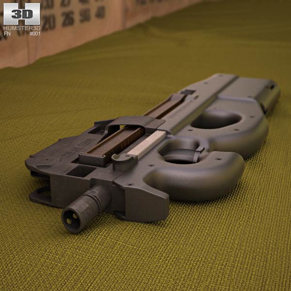 FN P90 Modelo 3d