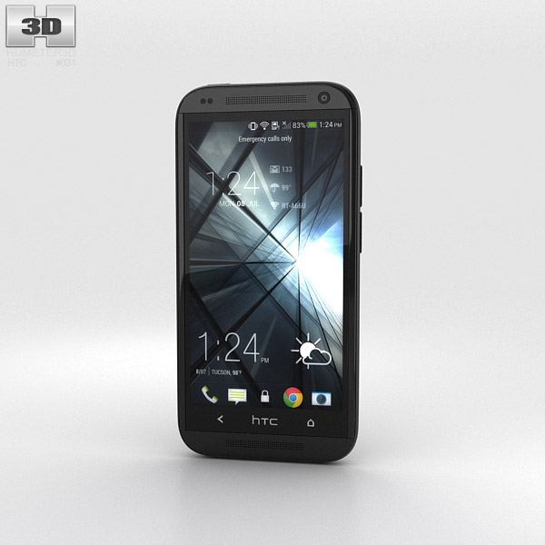 HTC Desire 601 黒 3Dモデル