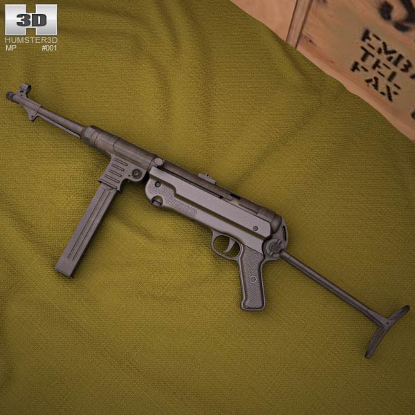 MP40冲锋枪 3D模型