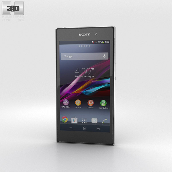 Sony Xperia Z1 with inside parts 3D model