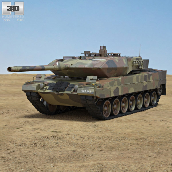 Leopard 2A6 3D модель