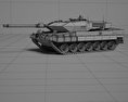 Leopard 2A6 Modèle 3d wire render