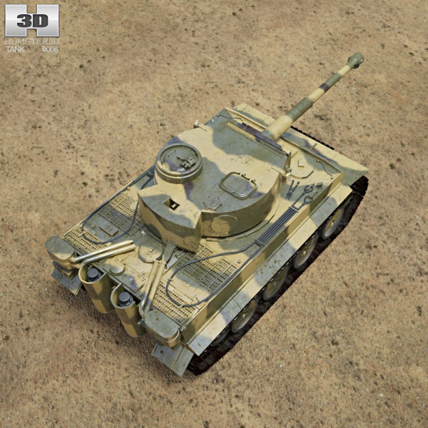 Tiger I 3D model - Military on Hum3D