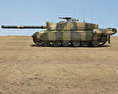 挑战者2坦克 3D模型 侧视图