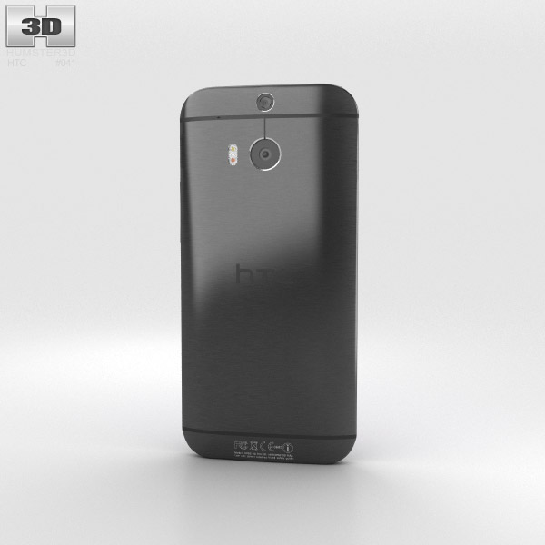 HTC M8 Black 3d model