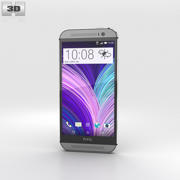 HTC M8 Gray 3D model