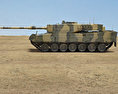 Leopard 2A4 3Dモデル side view