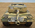 Leopard 2A4 3d model front view