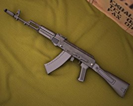 AK-74M 3D 모델 