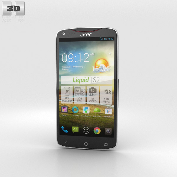 Acer Liquid S2 Black 3d model