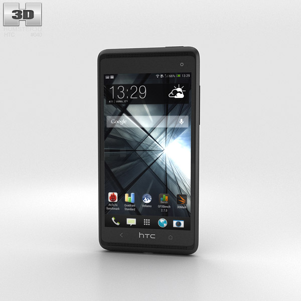HTC Desire 600 Nero Modello 3D