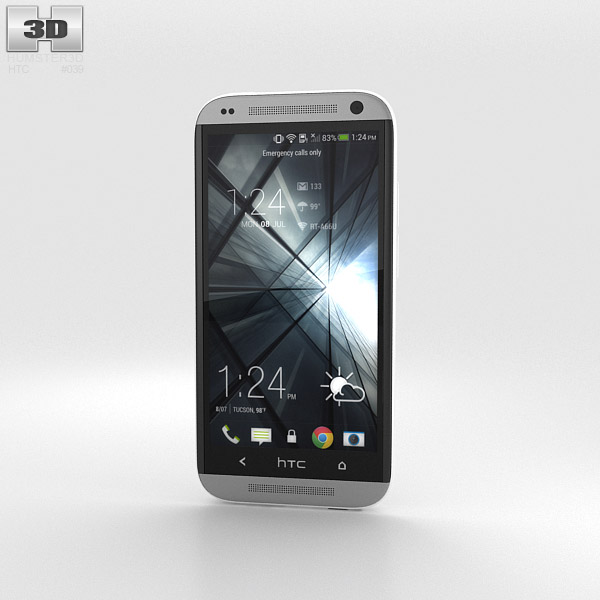 HTC Desire 601 White 3d model